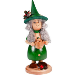 Wichtelfrau mit Kochtopf Grün